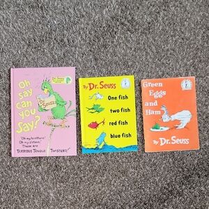 Dr. Seuss Classic Book Bundle | One Fish Two Fish + Green Eggs and Ham + Oh Say
